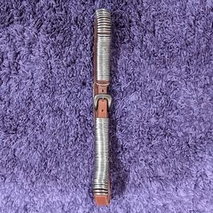 Vintage Ermano Daelli Leather metal Belt. Heavy